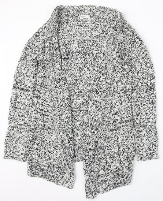Papaya Womens Multicoloured Roll Neck Acrylic Cardigan Jumper Size S