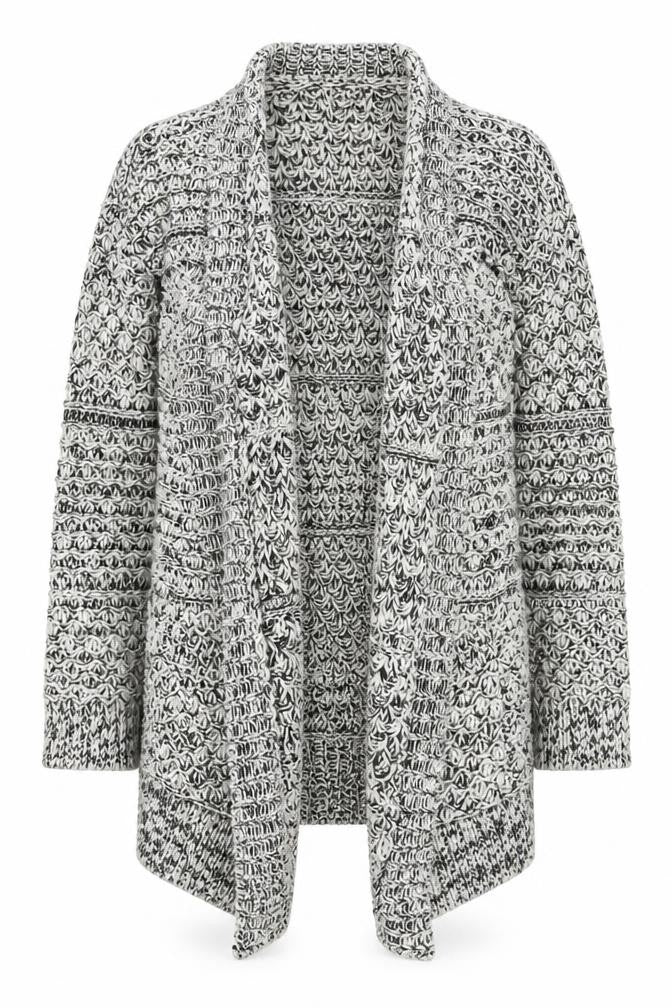 Papaya Womens Multicoloured Roll Neck Acrylic Cardigan Jumper Size S