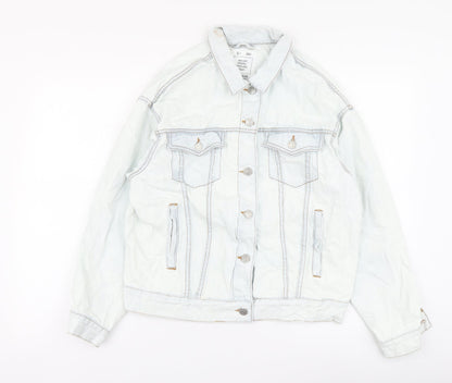 Pull&Bear Womens Blue Jacket Size S