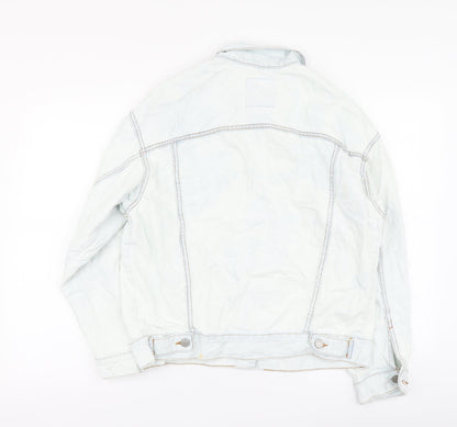 Pull&Bear Womens Blue Jacket Size S