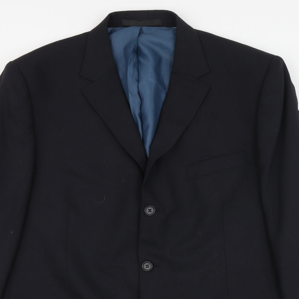 Marks and Spencer Mens Blue Polyester Jacket Suit Jacket Size 2XL