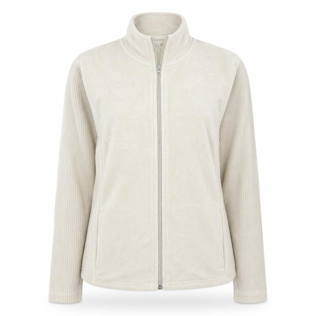 Per Una Womens Beige Polyester Full Zip Hoodie Size M