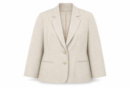 Autonomy Womens Beige Polyester Jacket Suit Jacket Size 20