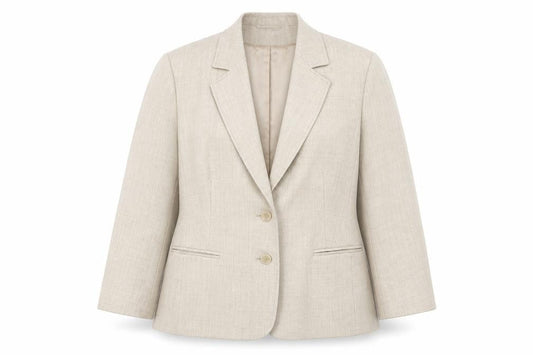 Autonomy Womens Beige Polyester Jacket Suit Jacket Size 20
