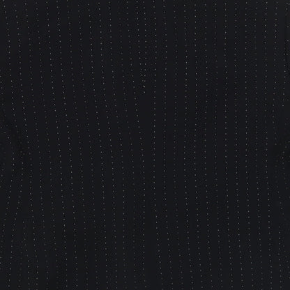 Worthington Industries Womens Black Geometric Polyester Jacket Suit Jacket Size 10