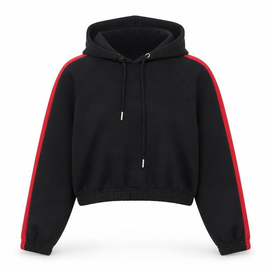 Boohoo Womens Black Cotton Pullover Hoodie Size 8