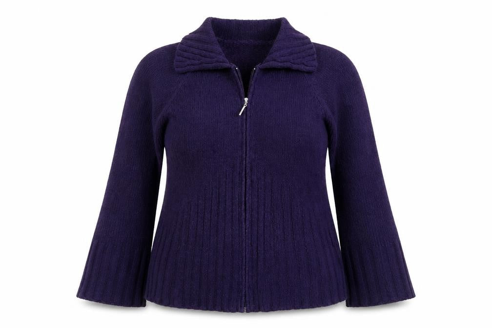 Preworn Womens Purple Jacket Size L Zip