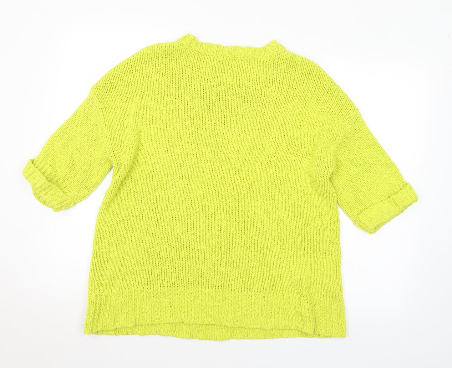 Atmosphere Womens Green Round Neck Acrylic Pullover Jumper Size 16