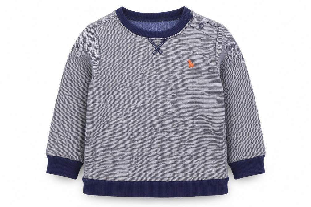Carters Boys Blue Cotton Pullover Sweatshirt Size 2 Years Pullover