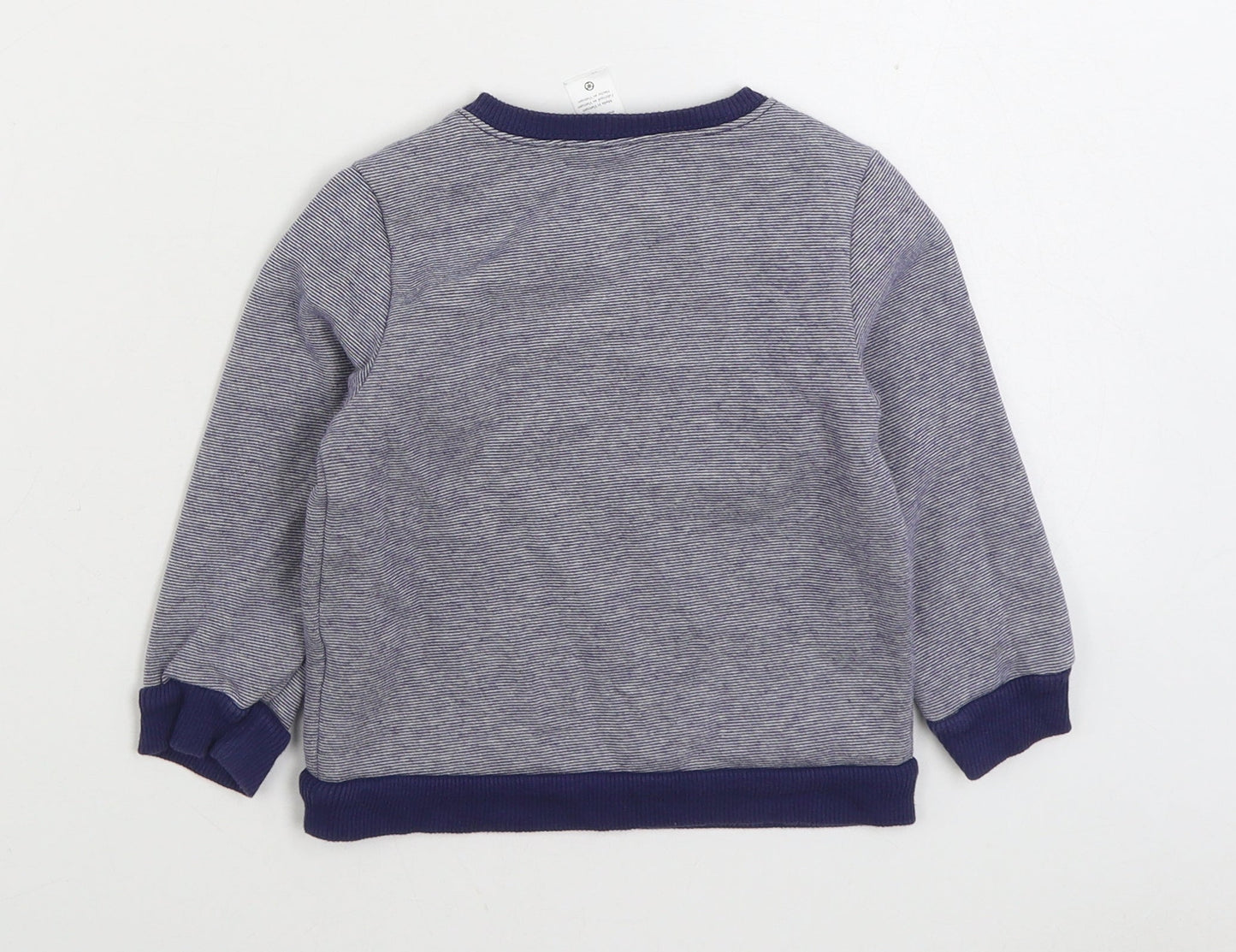 Carters Boys Blue Cotton Pullover Sweatshirt Size 2 Years Pullover