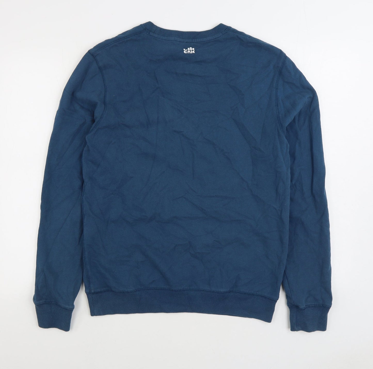 Chunk Clothing Mens Blue Cotton Pullover Sweatshirt Size S