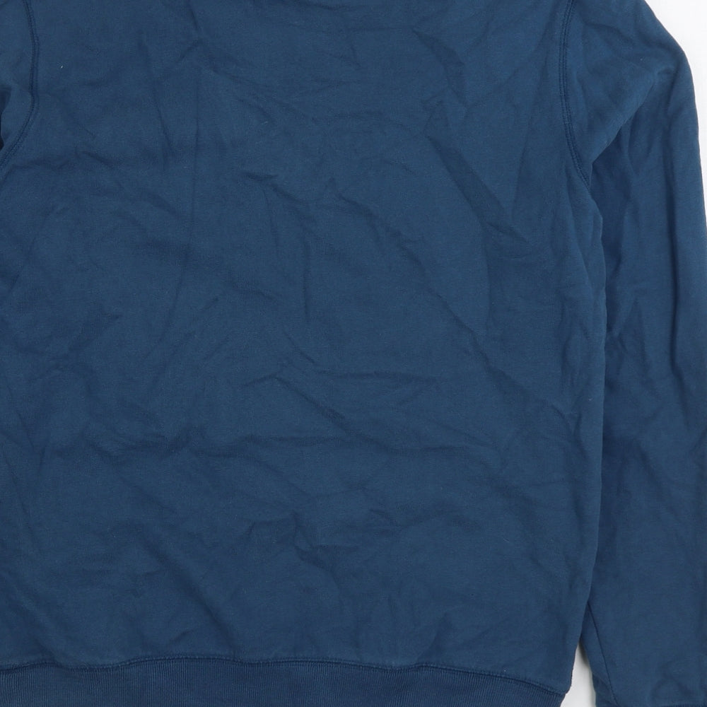 Chunk Clothing Mens Blue Cotton Pullover Sweatshirt Size S