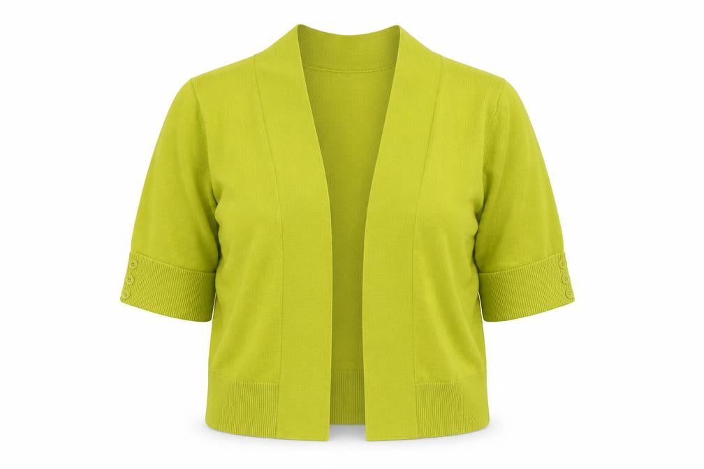 Wallis Womens Yellow V-Neck Cotton Cardigan Jumper Size S