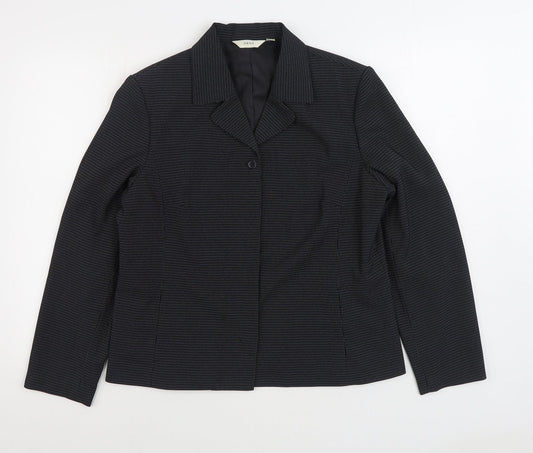 NEXT Womens Grey Jacket Blazer Size 16 Button