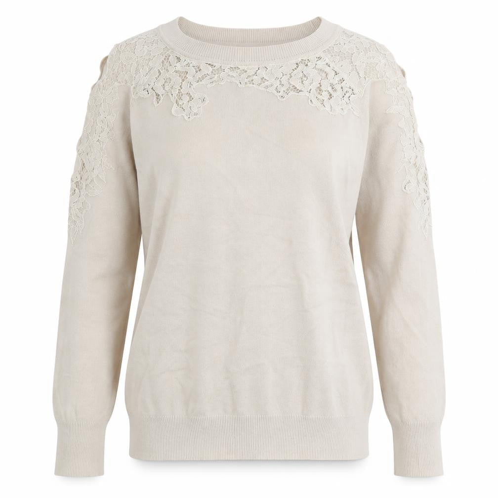 Topshop Womens White Boat Neck Viscose Pullover Jumper Size 6