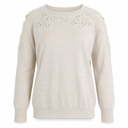 Topshop Womens White Boat Neck Viscose Pullover Jumper Size 6