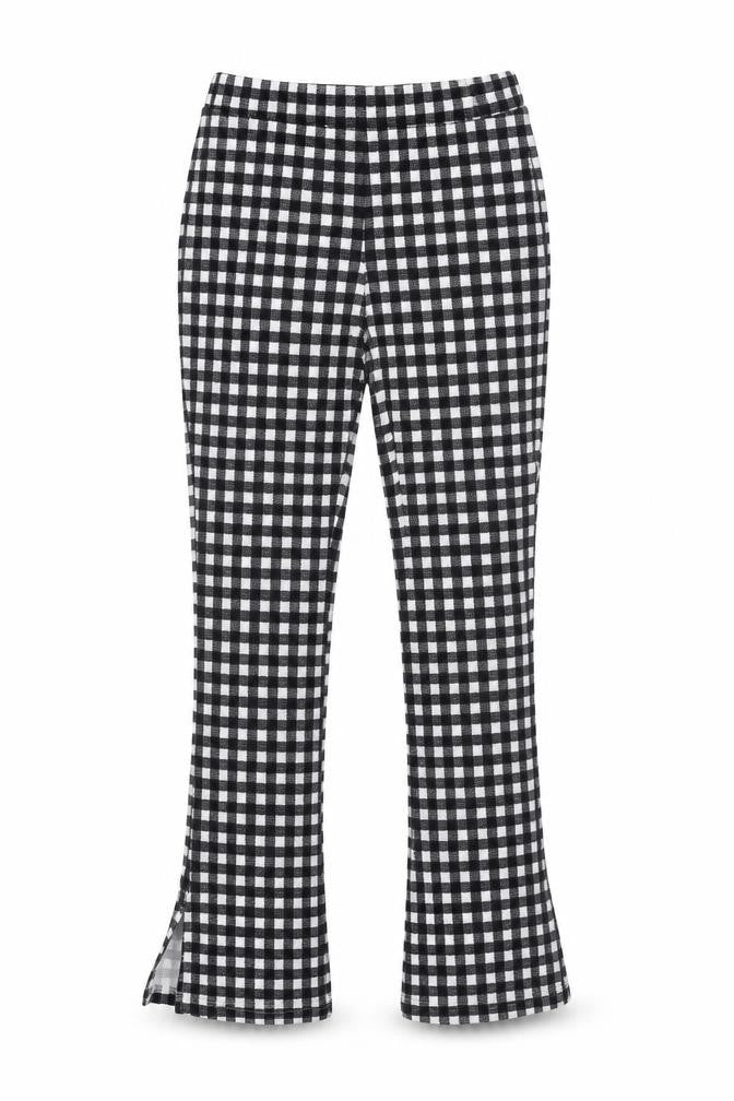 SheIn Womens Black Check Polyester Jogger Trousers Size S L31 in Regular