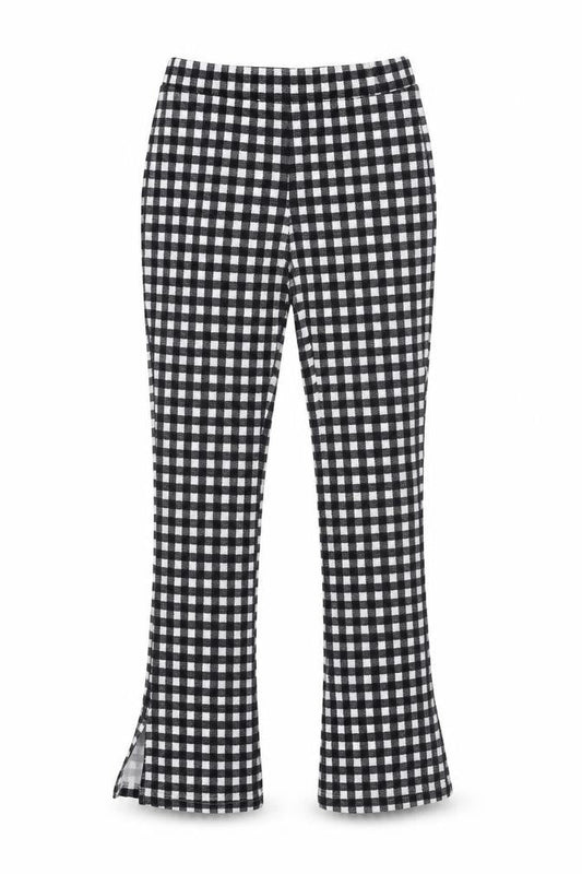 SheIn Womens Black Check Polyester Jogger Trousers Size S L31 in Regular