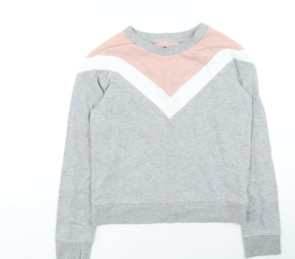 Tu Girls Multicoloured Cotton Pullover Sweatshirt Size 12 Years