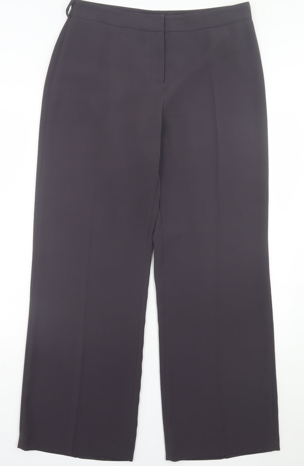 Principles Womens Purple Polyester Trousers Size 14 L30 in Regular Button