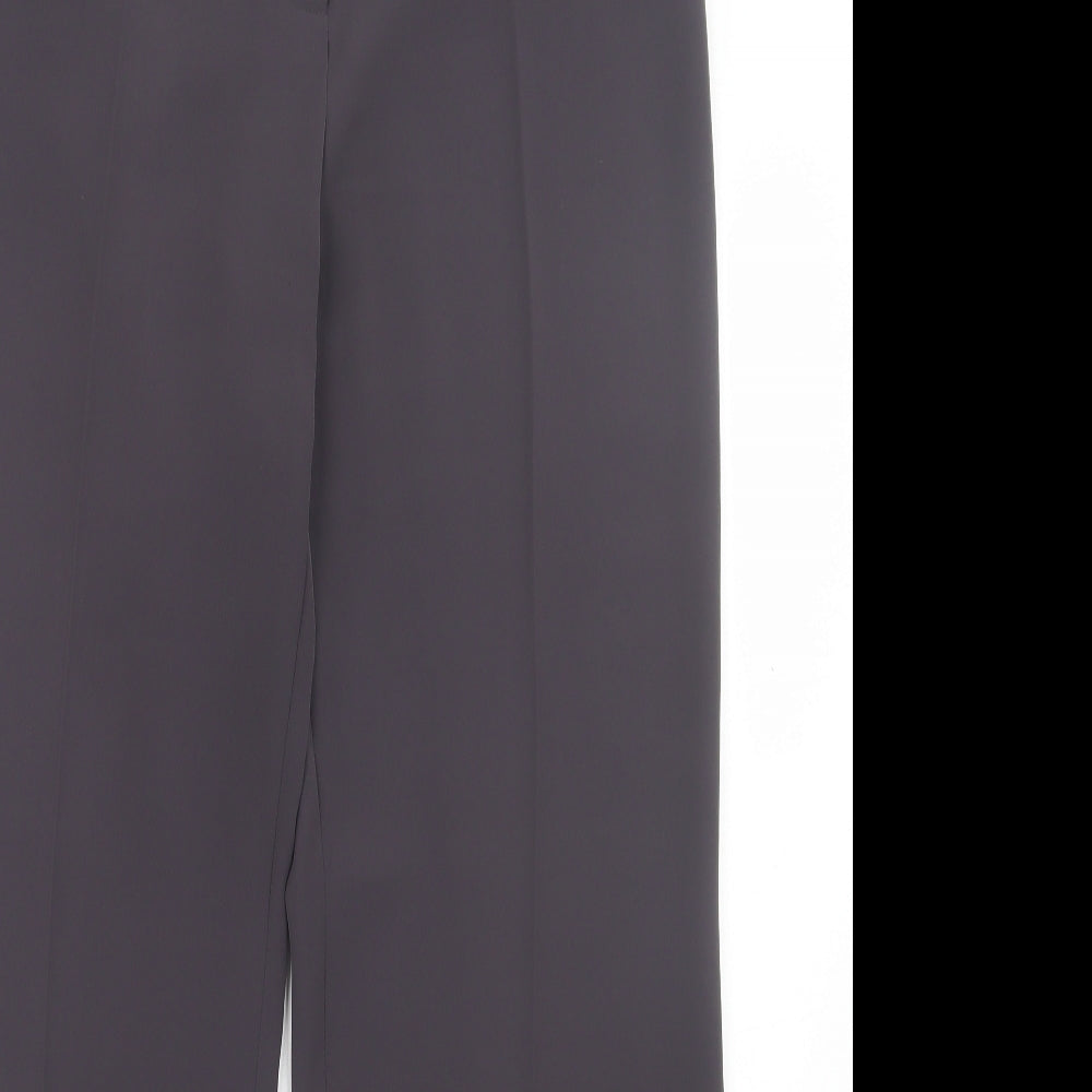 Principles Womens Purple Polyester Trousers Size 14 L30 in Regular Button