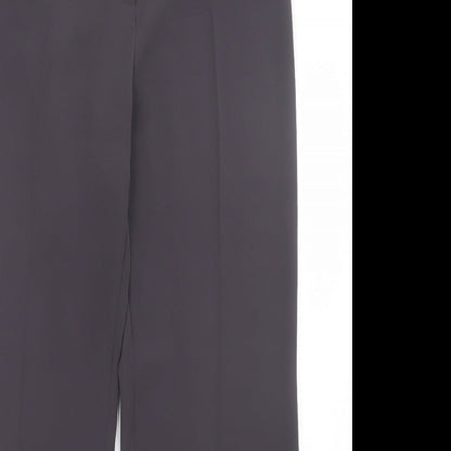 Principles Womens Purple Polyester Trousers Size 14 L30 in Regular Button
