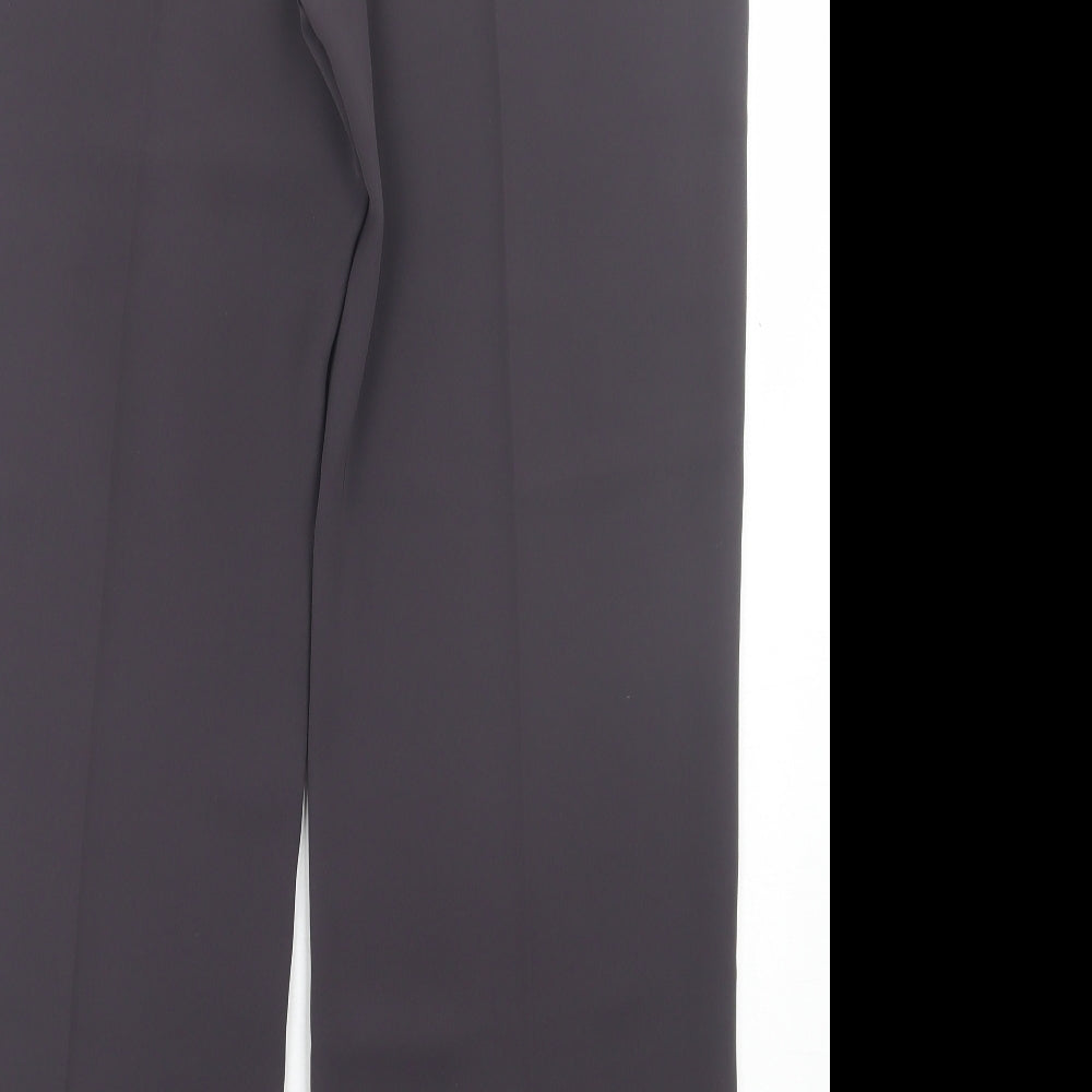 Principles Womens Purple Polyester Trousers Size 14 L30 in Regular Button