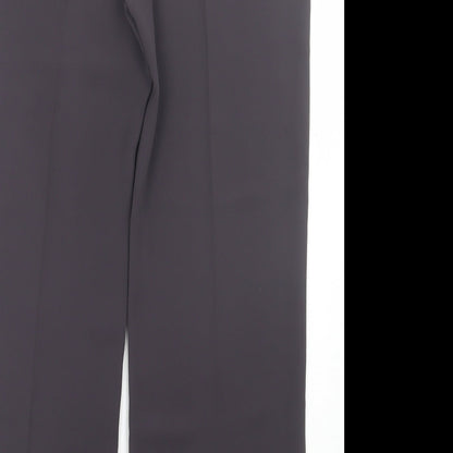 Principles Womens Purple Polyester Trousers Size 14 L30 in Regular Button