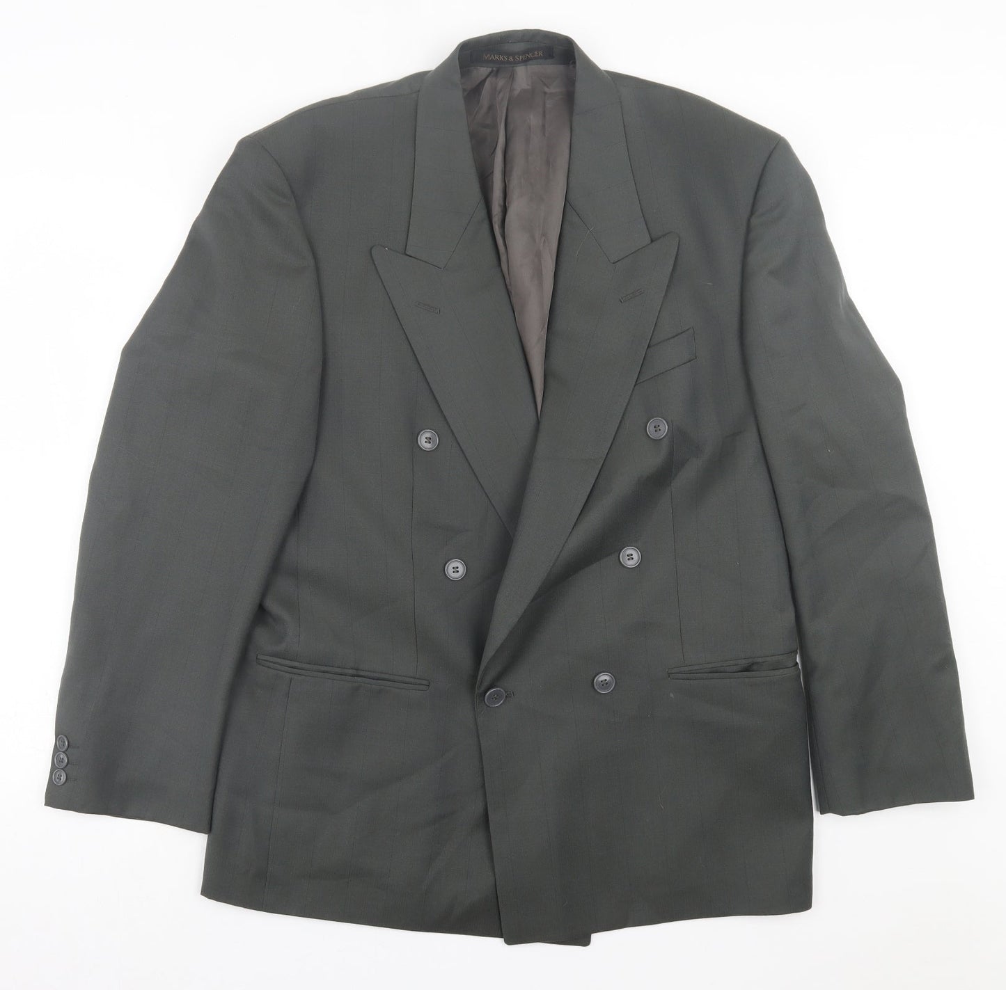Marks and Spencer Mens Grey Wool Jacket Suit Jacket Size 40