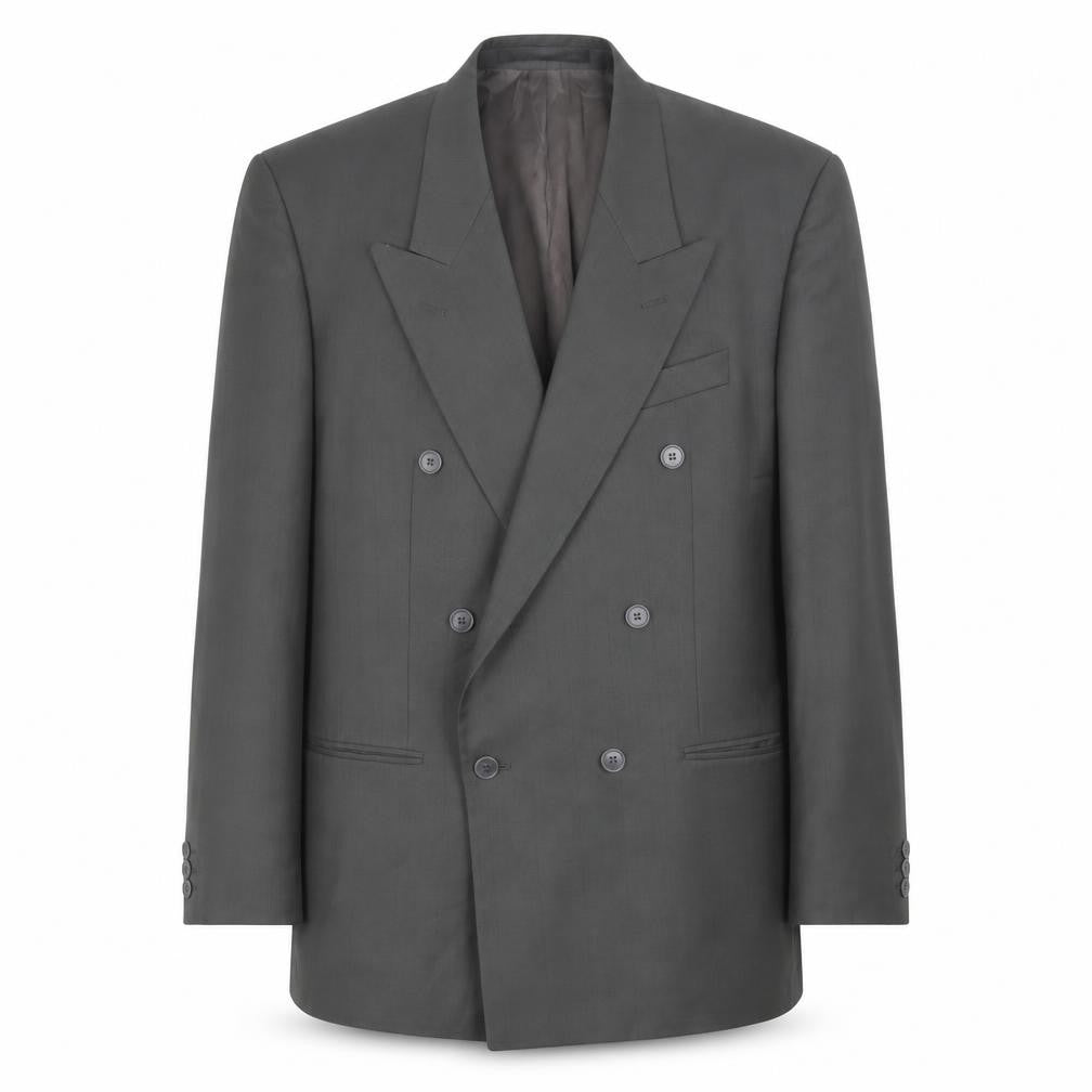 Burton Mens Grey Polyester Jacket Suit Jacket Size 34