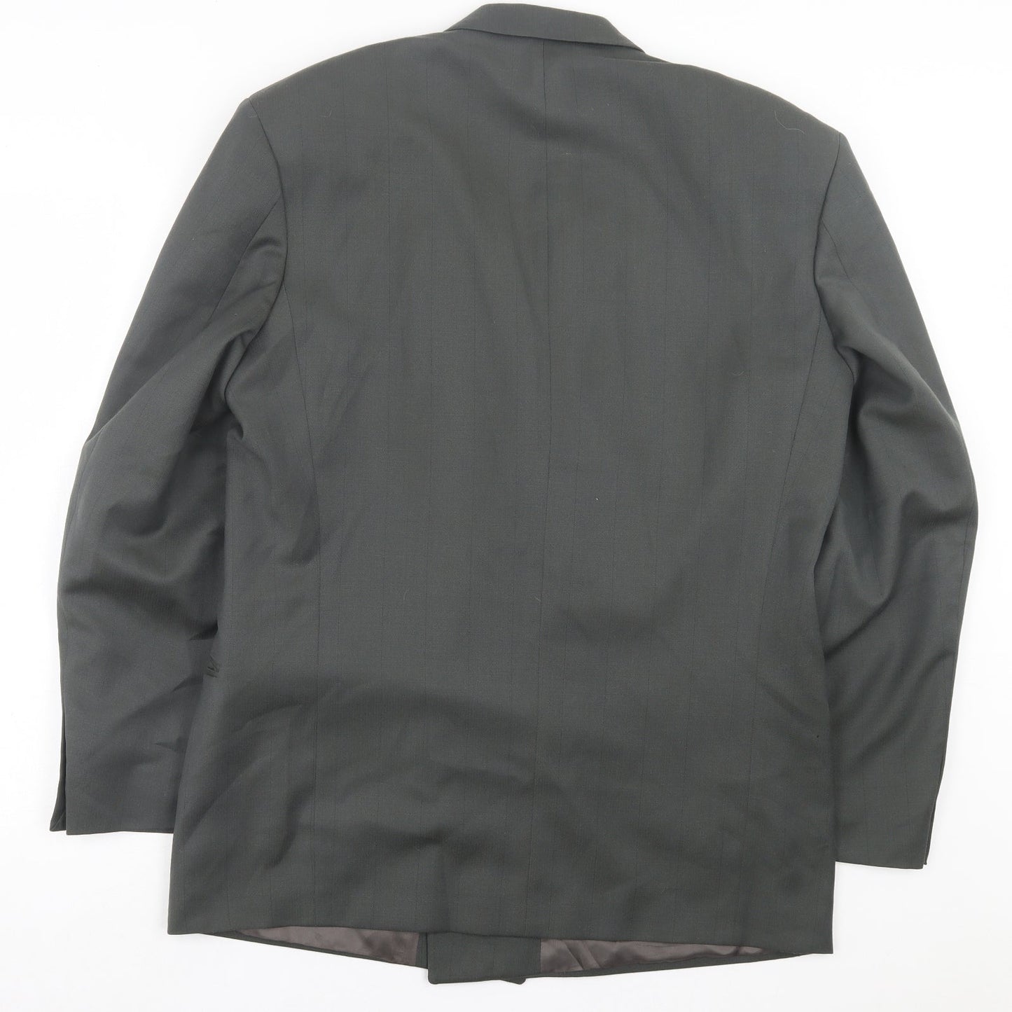 Burton Mens Grey Polyester Jacket Suit Jacket Size 34