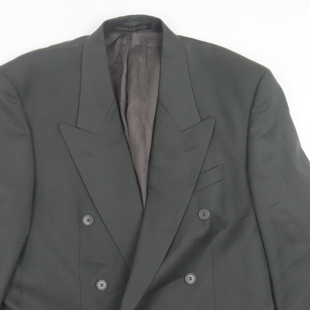 Burton Mens Grey Polyester Jacket Suit Jacket Size 34