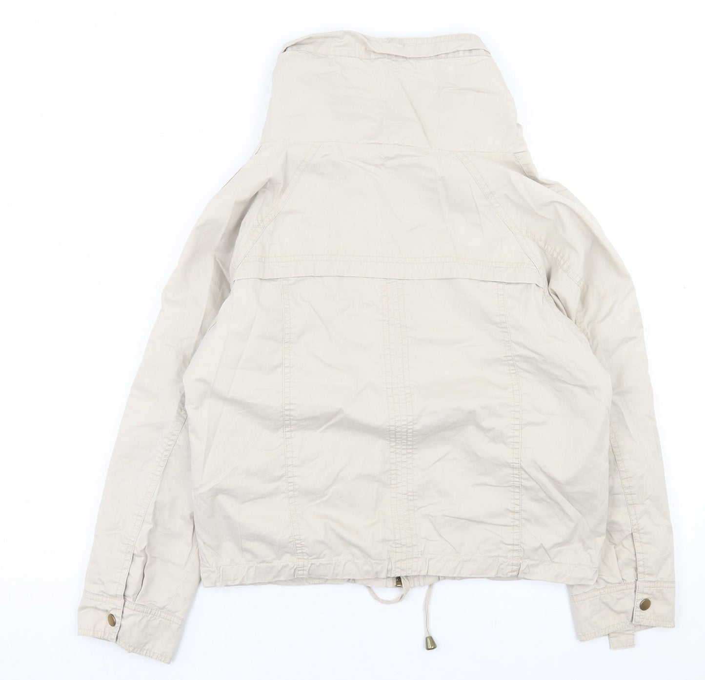 Dunnes Stores Womens Beige Jacket Size 10 Zip