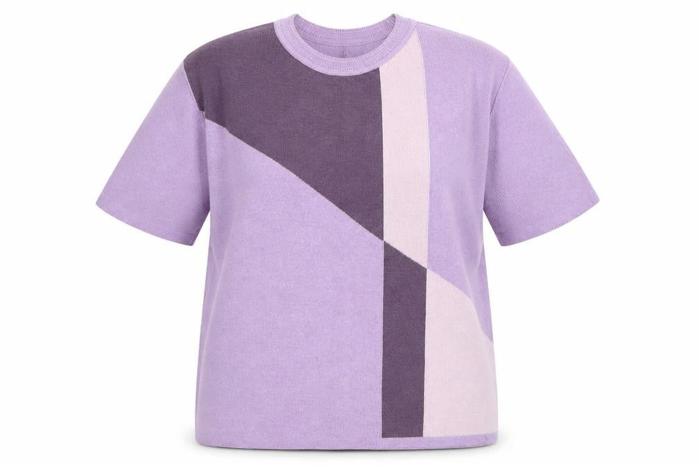 Anne Cramond Womens Purple Round Neck Acrylic Pullover Jumper Size M