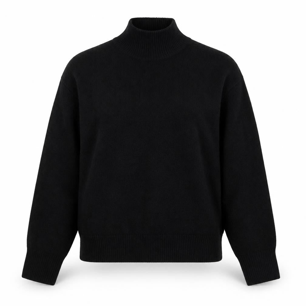 Primark Womens Black High Neck Acrylic Pullover Jumper Size 6