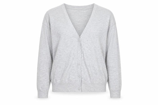 Atmosphere Womens Grey V-Neck Viscose Cardigan Jumper Size 12