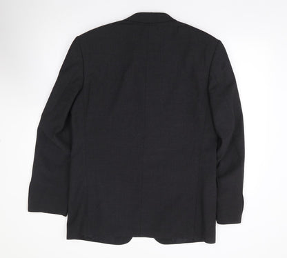 Armando Mens Grey Wool Jacket Suit Jacket Size 40