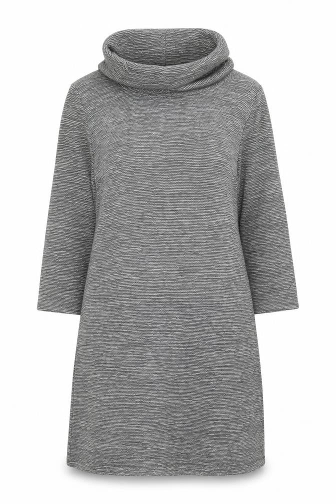 Viz A Viz Womens Grey Roll Neck Acrylic Pullover Jumper Size 12