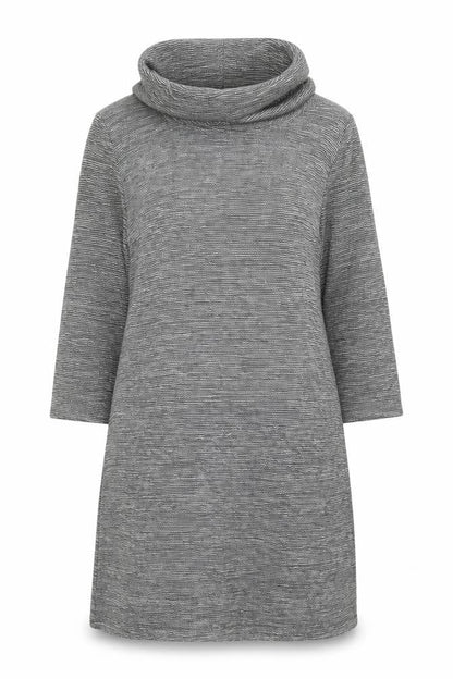 Viz A Viz Womens Grey Roll Neck Acrylic Pullover Jumper Size 12