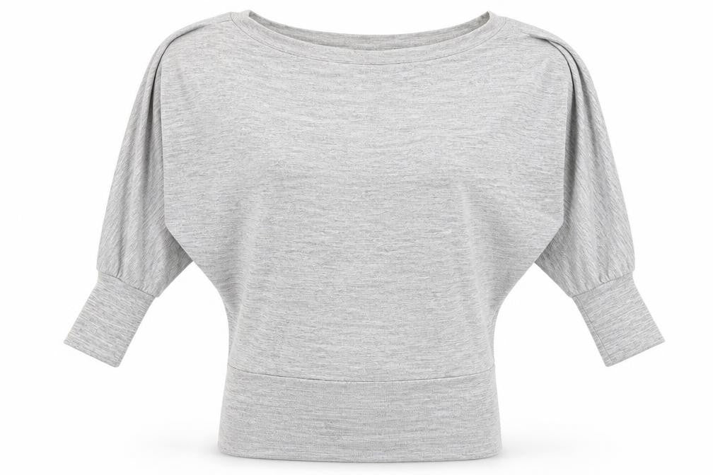 Me & Me Womens Grey Round Neck Viscose Pullover Jumper Size L