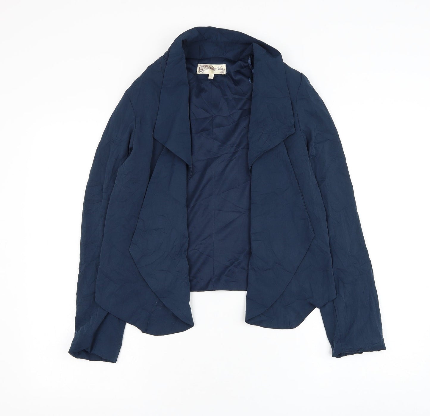 Voulez-Vous Womens Blue Jacket Blazer Size S