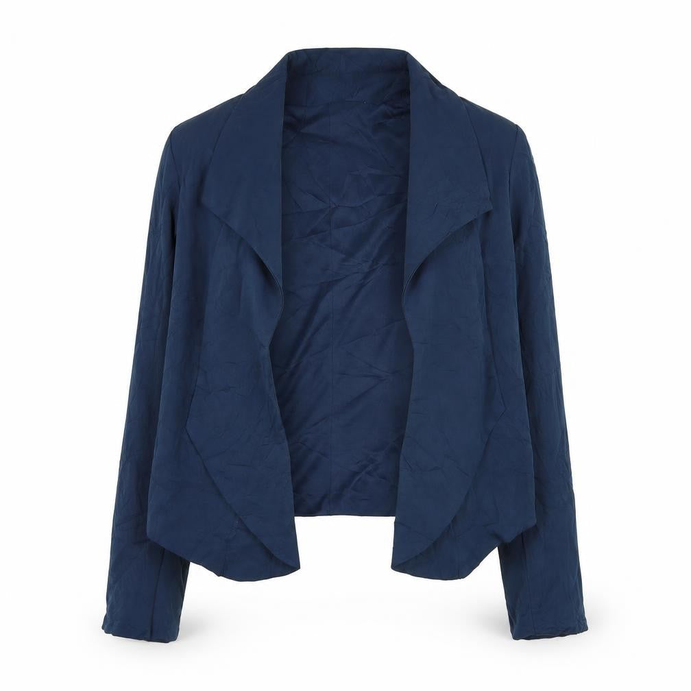Voulez-Vous Womens Blue Jacket Blazer Size S