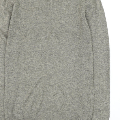 Next Womens Green Round Neck Acrylic Pullover Jumper Size S