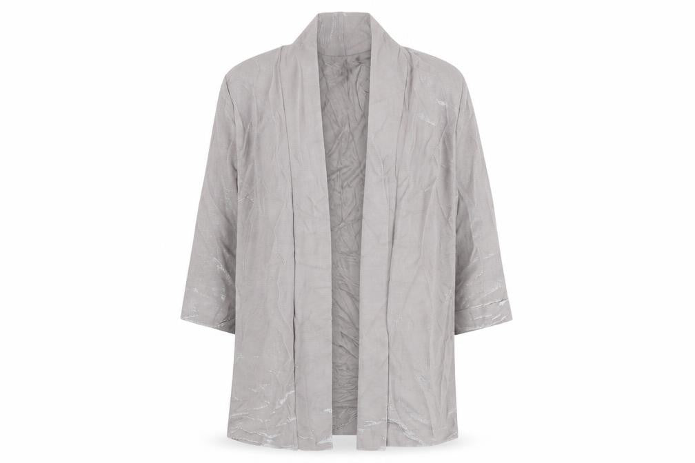 H&M Womens Grey Viscose Jacket Blazer Size M