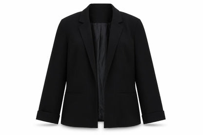 Atmosphere Womens Black Polyester Jacket Suit Jacket Size 12