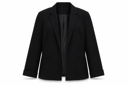 Atmosphere Womens Black Polyester Jacket Suit Jacket Size 12