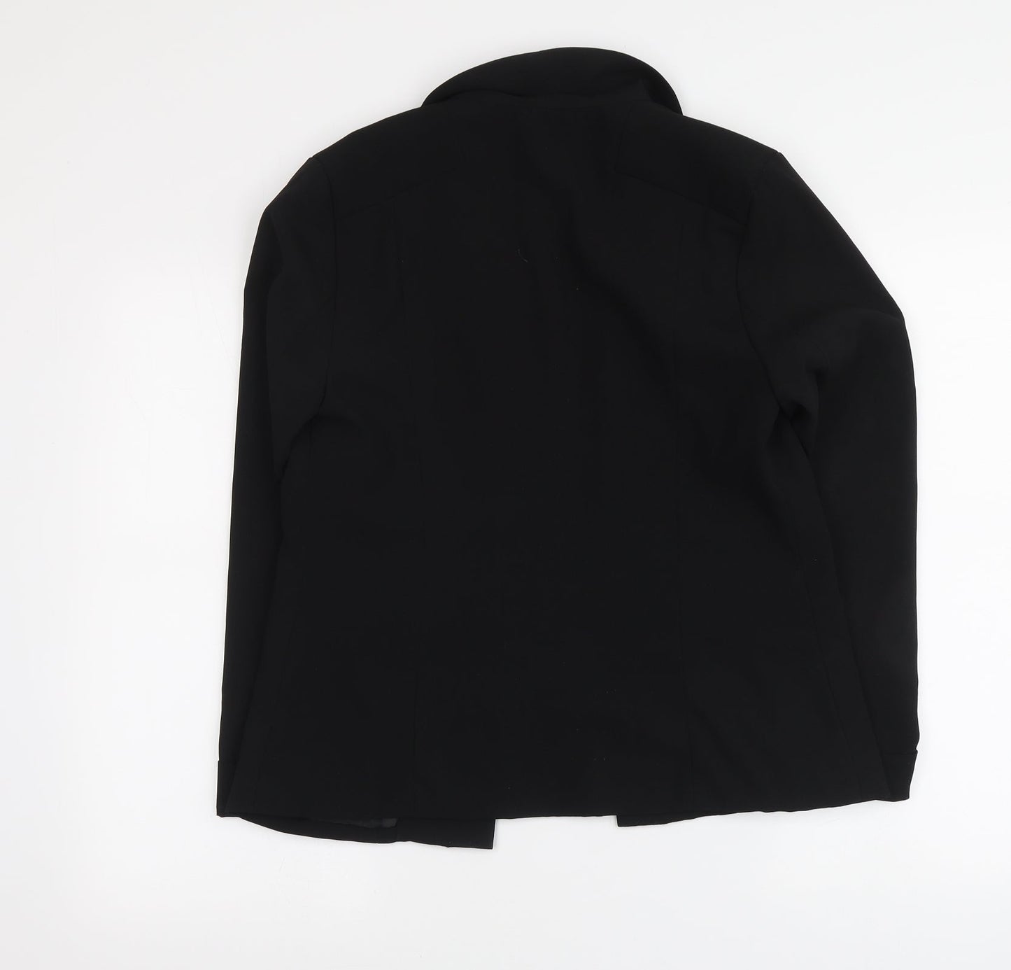 Atmosphere Womens Black Polyester Jacket Suit Jacket Size 12
