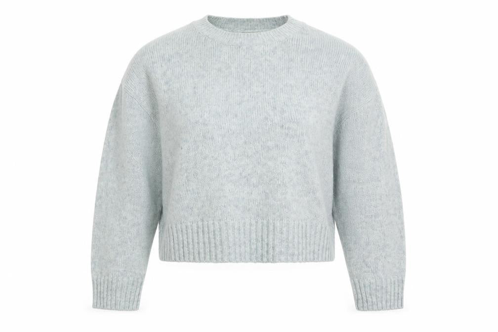 New Look Womens Blue Round Neck Acrylic Pullover Jumper Size M