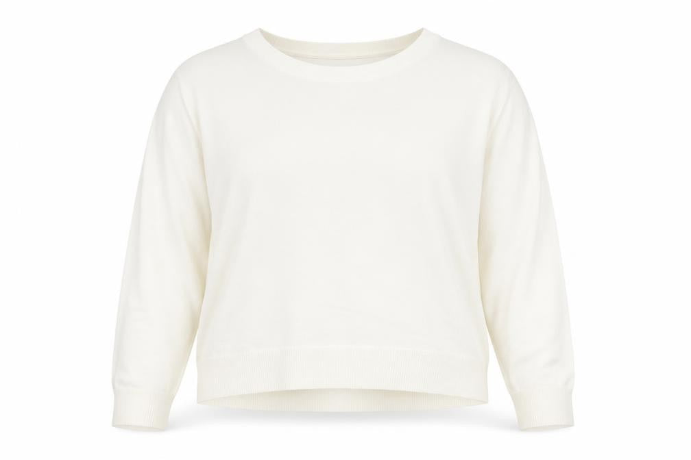 Dorothy Perkins Womens Ivory Round Neck Viscose Pullover Jumper Size 12