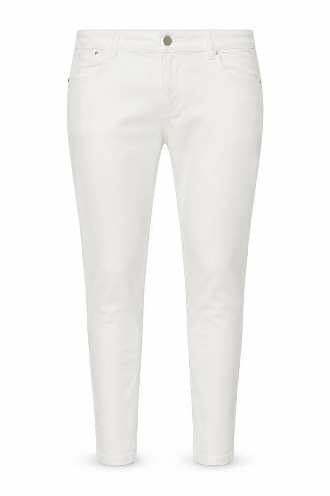Dorothy Perkins Womens White Cotton Skinny Jeans Size 10 L28 in Regular Button